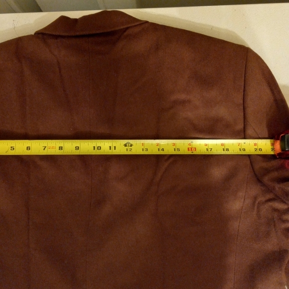 T. Harris London Brown Wool/Silk/Cashmere Blazer Jacket Sports Coat Size 44R - Picture 10 of 12